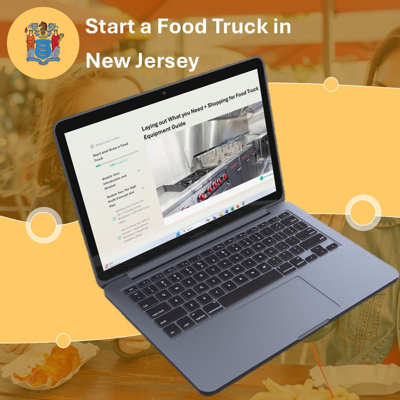 Fast Track to Start a Food Truck Business in New Jersey [2024 Bundle with Guides, Calculators and Full Business Plan]